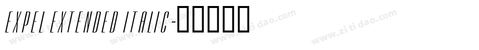 Expel Extended Italic字体转换